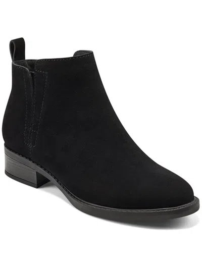 EASY STREET LARIME WOMENS PULL ON ROUND TOE ANKLE BOOTS 