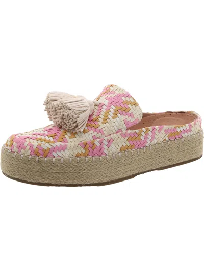 Gentle Souls By Kenneth Cole Rory Womens Leather Slip-on Espadrilles In Pink