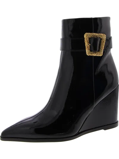 Sam Edelman Weslie Pointed Toe Wedge Bootie In Black