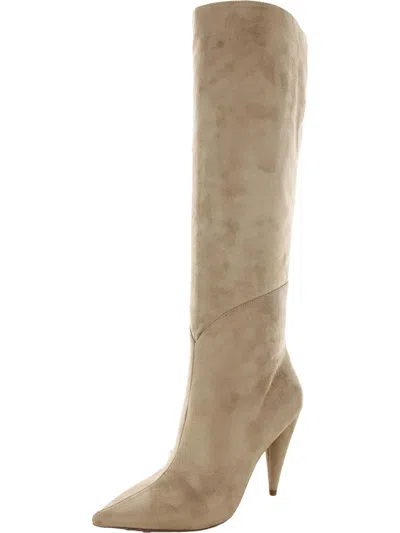 Jessica Simpson Maynard Womens Textile Faux Suede Thigh-high Boots In Multi