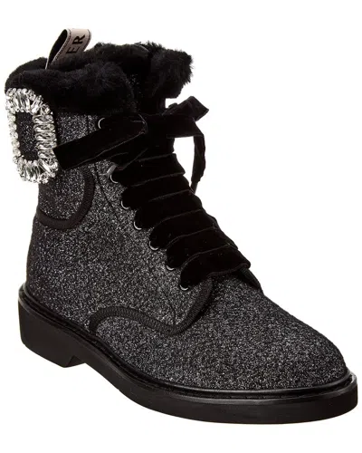 Roger Vivier Viv Rangers Boot In Black