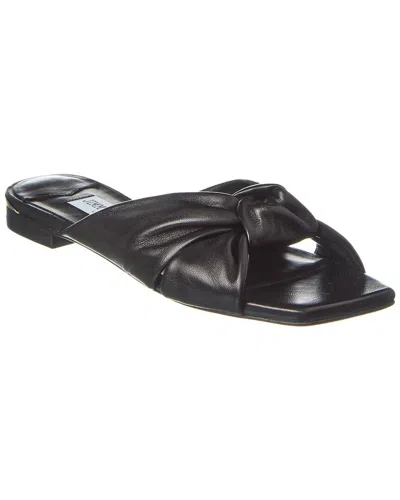 Jimmy Choo Womens Black Avenue Knot-embellished Leather Mules In Black
