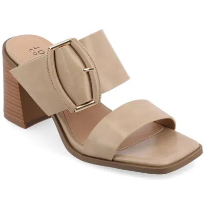 Journee Collection Collection Women's Tru Comfort Foam Junie Sandals In Beige