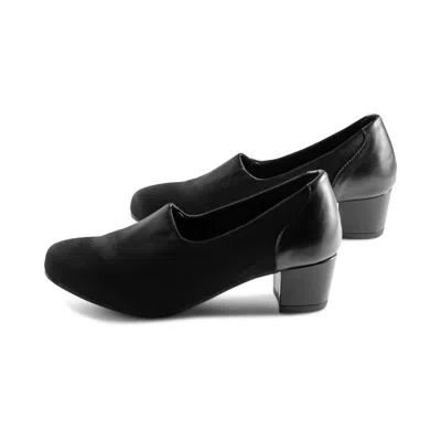 David Tate Women's Fadia Leather Shoe In Black In Black