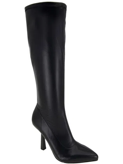 Bcbgeneration Isra Knee High Pointed Toe Boot In Black