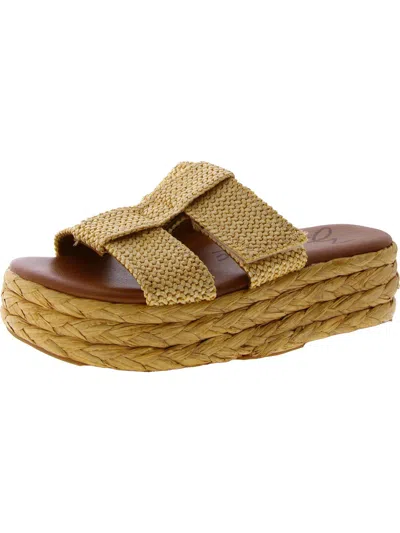 Zodiac Izzy Womens Woven Slip On Slide Sandals In Multi