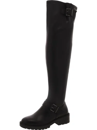 VINCE CAMUTO ABRILA WOMENS FAUX LEATHER TALL OVER-THE-KNEE BOOTS 