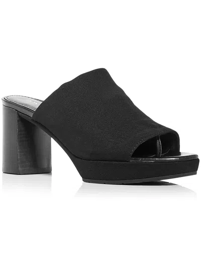 Donald J Pliner Georgetted Womens Slip On Open Toe Mules In Black