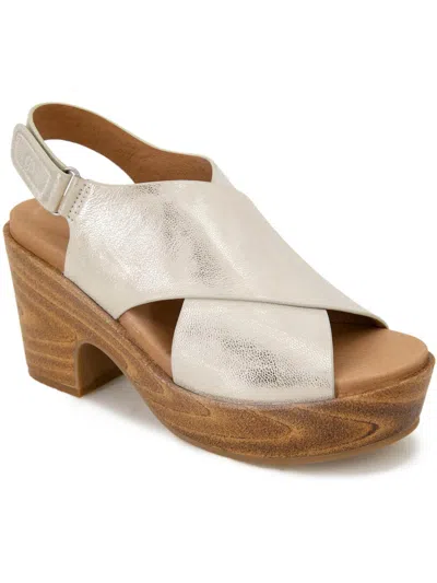 Gentle Souls By Kenneth Cole Dani Slingback Platform Sandal In Blue