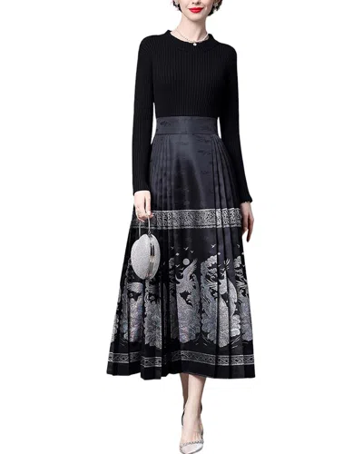 Anette Midi Dress In Black