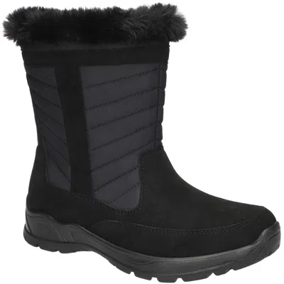 Easy Dry By Easy Street Frazer Womens Faux Suede Zipper Winter & Snow Boots In Multi