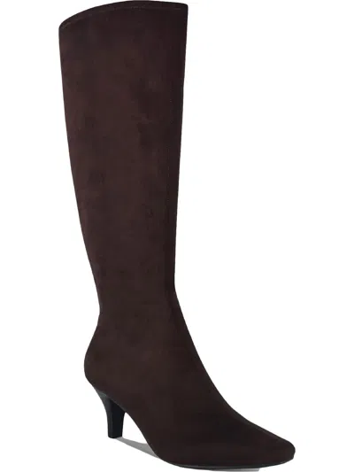 Impo Namora Womens Wide Calf Zipper Knee-high Boots In Beige