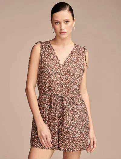 LUCKY BRAND WOMEN'S CINCHED FLORAL ROMPER 