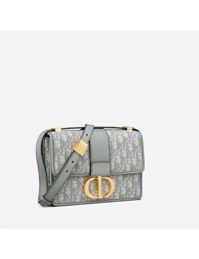 DIOR WOMEN'S GREY MULTICOLOR SHOULDER & CROSSBODY FASHION BAG – MEDIUM 30 MONTAIGNE COLLECTION 