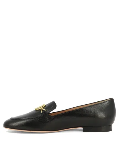 Bally Embellished Leather Loafers For Women In Black