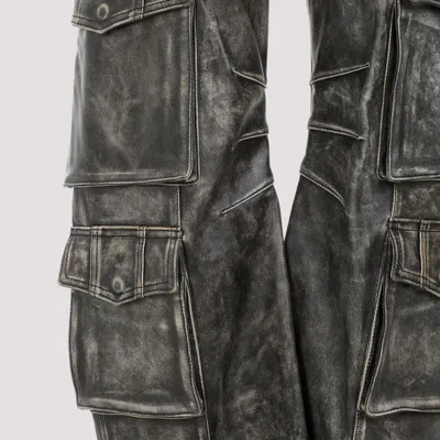 Shop Golden Goose Cargo Pocket Nappa Leather Pants For Women In Brown
