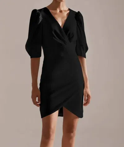 Krisa Harper Dress In Black In Black