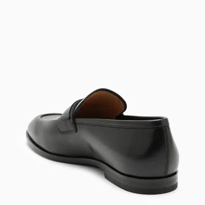 Ferragamo Foster Gancini Loafers In Hammered Leather In Multicolor
