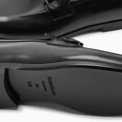 Ferragamo Foster Gancini Loafers In Hammered Leather In Multicolor