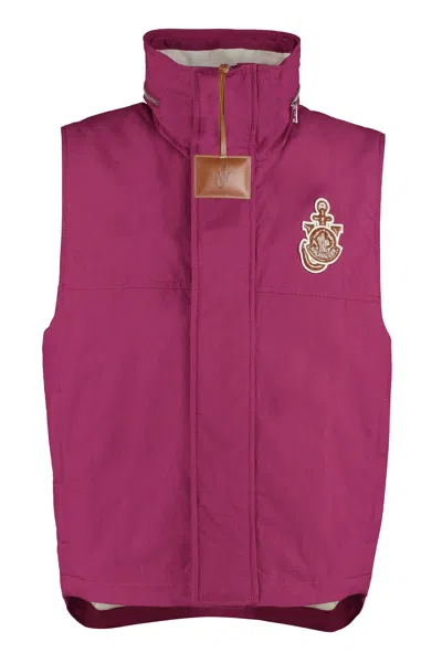 Moncler Genius 1 Moncler Jw Anderson 'tryfan' Canvas Vest In Fuchsia
