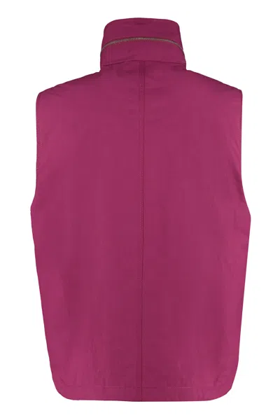Moncler Genius 1 Moncler Jw Anderson 'tryfan' Canvas Vest In Fuchsia
