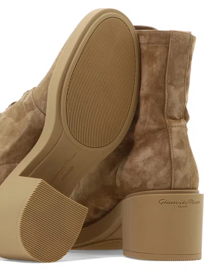 Gianvito Rossi Foster 45 Suede Boot In Tan