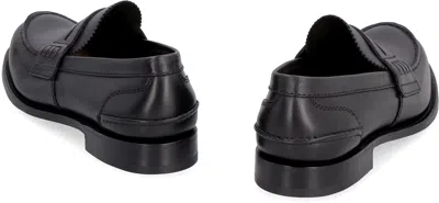 Church's Tunbridge Fume Navy Loafers In Black