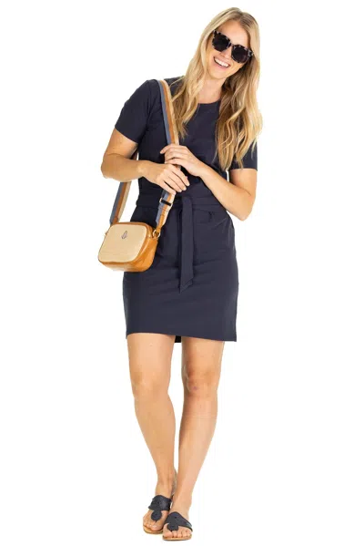 DUFFIELD LANE THE EMILY DRESS IN NAVY 