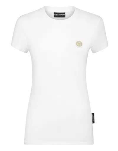Plein Sport T-shirt Round Neck Ss In White