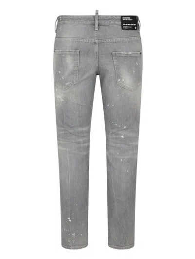 Shop Dsquared2 Men's 5-pocket Mini Skater Pants In Light Grey