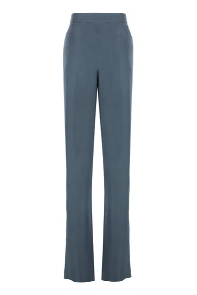 Giorgio Armani Women's Silk Trousers In Grey