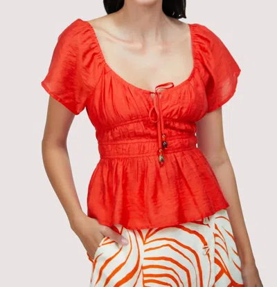 Lost + Wander Hidden Oasis Top In Red In Red
