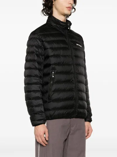 Palm Angels Logo-print Padded Jacket In Black