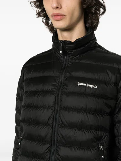 Palm Angels Logo-print Padded Jacket In Black