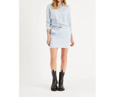 Etienne Marcel Tunic Dress In Sky Blue In Blue