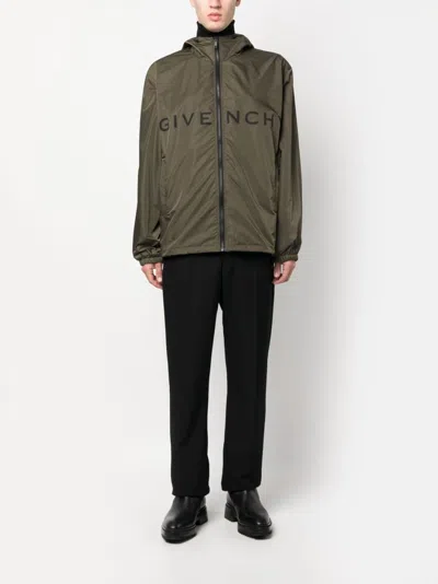 Givenchy Black Black Logo Windbreaker