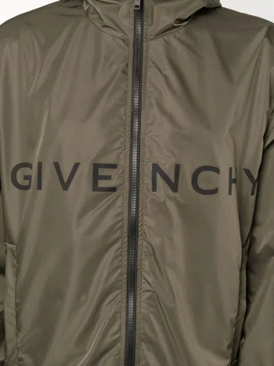 Givenchy Black Black Logo Windbreaker