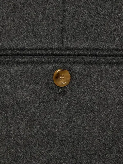 Gucci Luxurious Dark Grey Trousers With Wool And Cashmere Blend