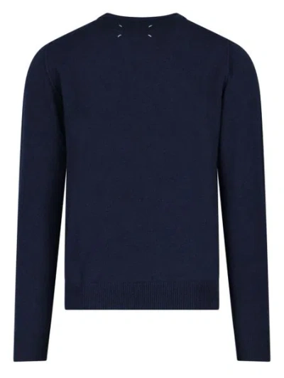 Maison Margiela Luxurious Men's Charcoal Grey Cashmere Jumper For Fall/winter 2024 In Beige