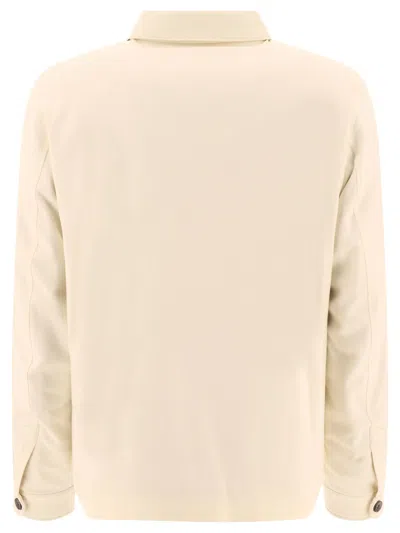 Herno Men's Quilted Shirt-style Jacket In White
