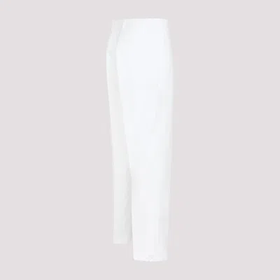 Dior Logo Details Cashmere Sweatpants In White
