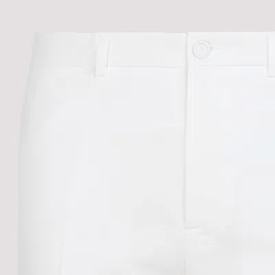 Dior Logo Details Cashmere Sweatpants In White
