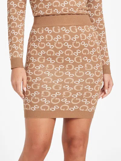 Guess Factory Tianna Logo Sweater Skirt In Multi