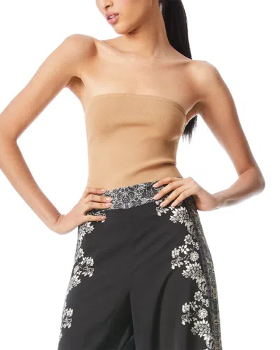 Alice And Olivia Alice + Olivia Alison Tube Top Sweater In Brown