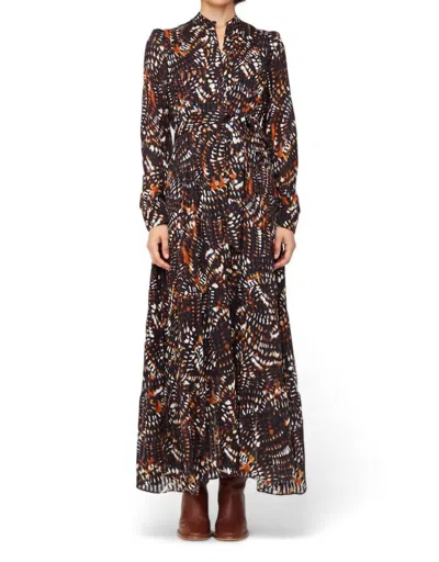 Marie Oliver Leona Dress In Morel In Multi