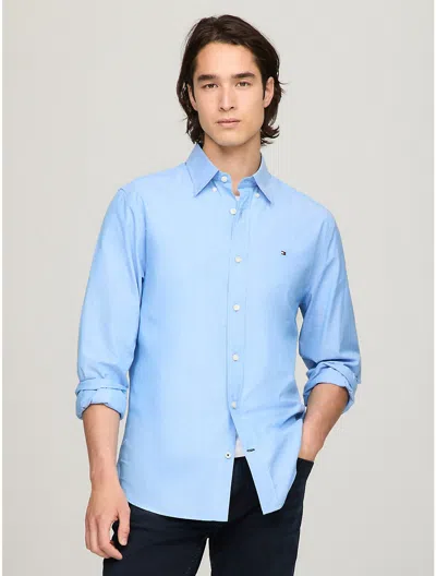 Tommy Hilfiger Stretch Regular Fit Poplin Shirt In Blue