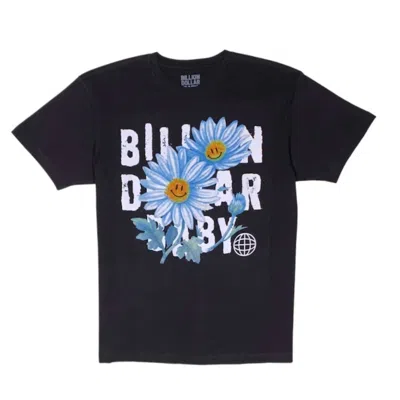 BILLION DOLLAR BABY MEN'S DAISY T-SHIRT IN BLACK 