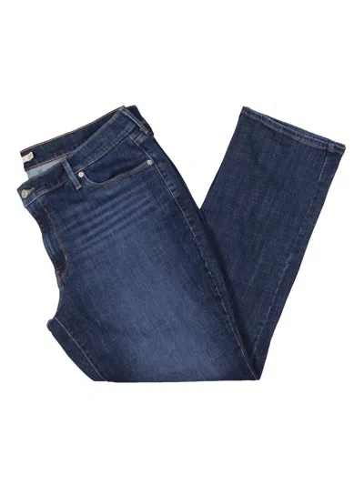 Levi Strauss & Co Womens Mid Rise Relaxed Fit Straight Leg Jeans In Blue