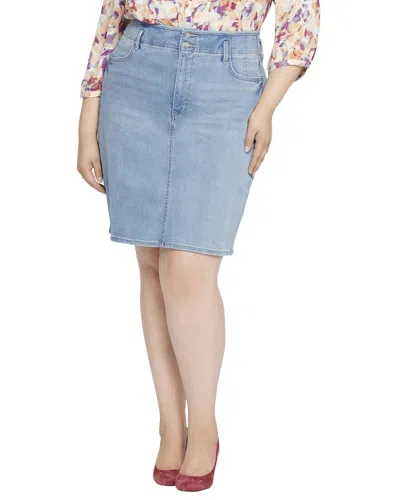 Nydj Frayed Hem Boyfriend Shorts In Blue