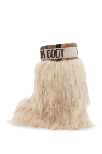Moon Boot Icon Yeti Mid Ankle Boots In Neutral
